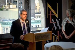 Eli Lapid talks at the New York Festival