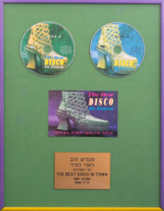 Gold Record for The Best Disco in Town compilation, 1996