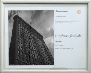 New York Festival Award for the 2008 Special - Ian Gillan and Deep Purple with Eli Lapid