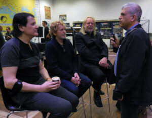 Rick Wakeman, Jon Anderson And Trevor Rabin Of Yes